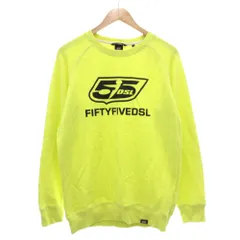 ディーゼル DIESEL スウェット M 蛍光イエロー 長袖 ラウンドネック ロゴプリント /YJ ■GY61