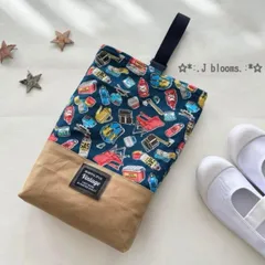 ハンドメイド☆シューズ袋☆アウトドア 入園 入学 男の子 上履き袋