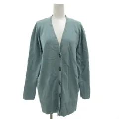 ジャーナルスタンダードレサージュ journal standard L'essage カーディガン ニット 長袖 薄手 シルク混 リネン混 青 ブルー /GV ■GY53