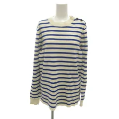 ジースターロウ G-Star RAW セーター ニット カットソー M 白 ホワイト ストライプ柄 長袖 ラウンドネック D04002-8817-8068 /HW ■GY59