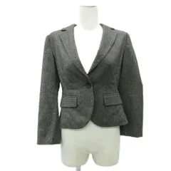 ボールジー BALLSEY トゥモローランド テーラードャケット ミドル丈 シングルボタン 総裏地 36 S ダークブラウン /SM50 ■GY58