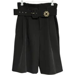 RINASCIMENTO キュロット リナシメント ショートパンツ ミニスカート    ブラック 黒 レディースxs【Z1754】