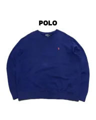 (XL) ポロ ラルフローレン クルーネック スウェット ネイビー
