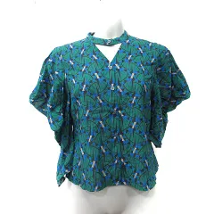 ジーナシス JEANASIS シャツ ブラウス 七分袖 総柄 F マルチカラー /YI