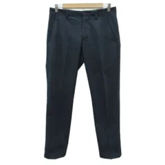 ヒューゴボス HUGO BOSS スラックスパンツ テーパードパンツ ロング丈 46 M 紺 無地 /SY9 ■GY61