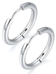 swars フープピアス ピアス リングピアス 男女兼用 両耳 2個 金属アレルギー対応