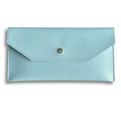 メンズ フォーマル対応 サブ財布 長財布サイズ 現金ホルダー レディース 薄型 折らずに収納 新札100枚収納 お札ケース (スモーキーブルー) スリム 専用】 【お札入れ [nervousrhinos]