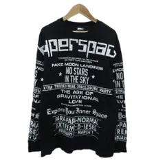 ディーゼル DIESEL Tシャツ カットソー S 黒 ブラック プリント クルーネック 長袖 /YS15 ■GY61