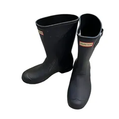  HUNTER ハンター レインブーツ 長靴 雨靴 ネイビー レディース UK6【ZK41】