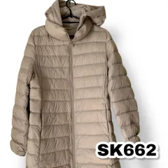 UNIQLO（ユニクロ）ウルトラライトダウン ベージュ色 Ｌサイズ レディースジャケット　管理SK662