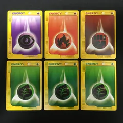 7001010 【極美品】まとめ　6枚セット　エネルギーカード eシリーズ ポケモンカード Pokemon Card