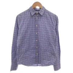 フランク&アイリーン Frank&Eileen チェックシャツ 長袖 XXS 青 ブルー /FF ■GY62