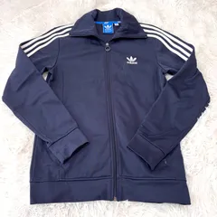 古着 adidas アディダス トラックジャケット スリーストライプス ネイビー 2512-406