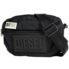 ディーゼル DIESEL ロゴ ショルダーバッグ ナイロン ブラック レディース 【中古】