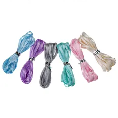 CCINEE 3mm幅 サテンリボン 6色アソートセット各3m 合計18m (パステルセット)