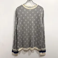 LANVIN SPORT ロゴデザイン 38 総柄 レディース セーター プルオーバー  ゴルフウェア グレー【送料込み】のサムネイル