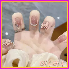 手作り キャットアイネイル ショート ネイルチップ オーバル ミディアム ラインストーン 付け爪 人気 かわいい シンプル おしゃれ ファッション 24枚入 全サイズ S-L 和風 花嫁ネイル 光沢 つけ爪 結婚式ネイルチップ さまざまな爪のサイズに適して 1