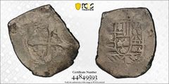 本物 1735年 スペイン コブコイン 1レアル 銀貨 14Kペンダントトップ