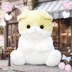 未開封/正規品 ポチャ猫 둥글폭신 ジェンヌ ウルトラBIG ぬいぐるみ (42cm)