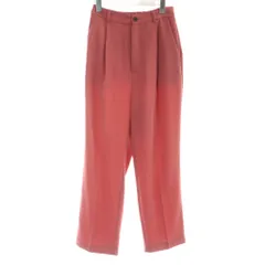 ビーミングバイビームス B:MING LIFE STORE by BEAMS サテンイージースラックス テーパードパンツ タック M ピンク /KW ■GY58