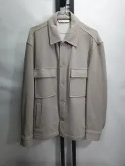 ZARA ザラ シャツ ジャケット ポケット ベージュ XL