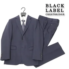訳有 ◇ブラックレーベル クレストブリッジ BLACK LABEL CRESTBRIDGE ネイビーソリッドスーツ ビジネス スーツ 背抜き A5 相当 # 687