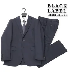 訳有 ◇ブラックレーベル クレストブリッジ BLACK LABEL CRESTBRIDGE ネイビーシャドーストライプスーツ ビジネス スーツ 背抜き A5 相当 # 373