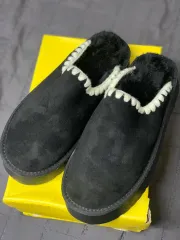 ブラック ファー スリッパ レディース 240