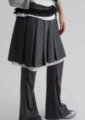 エイトセカンズ プリーツ スカート ミディ丈