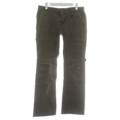 ニコルクラブフォーメン NICOLE CLUB FOR MEN カーゴパンツ フレア ブーツカット ジップフライ 46 カーキ /XZ ■GY61