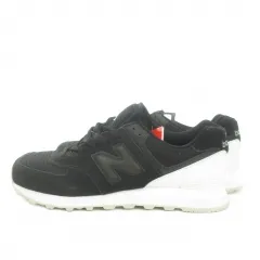 ニューバランス NEW BALANCE 574 スニーカー ローカット ロゴ 26cm 黒 ブラック ML574WA /MN19 ■GY18