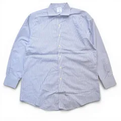 BROOKS BROTHERS ブルックスブラザーズ ストライプ 長袖シャツ 1818 ノンアイロン サイズ16 メンズ