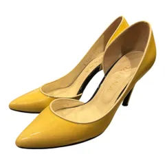 ダイアナ DIANA パンプス ポインテッドトゥ ハイヒール 23.5㎝ 黄 イエロー ■GY58
