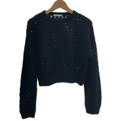 【中古】BEAUTY&YOUTH UNITED ARROWS　セーター　長袖　ニット　トップス　クルーネック　メッシュ　無地　古着　/2403