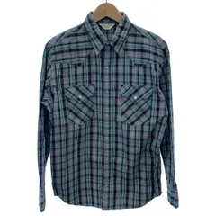 【中古】Levi's Red Tab　チェックシャツ　ウエスタンシャツ　長袖　トップス　レギュラーカラー　胸ポケット　赤タブ　スモールe　アメカジ　古着　/1235