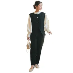 【新品】 [神戸レタス][ プチレ ] スーツ レディース セレモニー 3点セット フォーマル セットアップ 入学式 卒園式 [X471] M プチ ブラック 1
