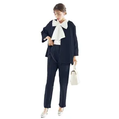 【新品】 [神戸レタス][ セレモニー ] スーツ レディース セットアップ ママスーツ 学校行事 入学式 卒業式 七五三 [E3333] M パンツ ネイビー 1