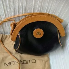 MORABITO モラビト ミニショルダーバッグ レザー ブラック キャメル ヴィンテージ 保存袋付