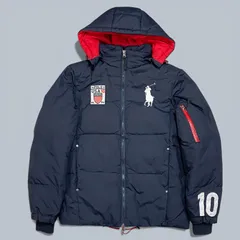 Polo Ralph Lauren ポロラルフローレン 2WAY フード付き ダウンジャケット M ネイビー KT100-D12-KG