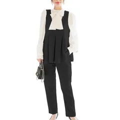 【新品】 [神戸レタス][ セレモニー ] スーツ セットアップ 3点スーツ マルチウェイ ママスーツ 入学式 卒業式 [X489] M ブラックオフ 1