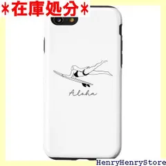iPhone SE 2020 / 7 / 8 ミニマリスト アロハ サーファー ガール サーフィン ビーチ サーフ ハワイアンTシャツ スマホケース 1486