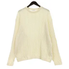 B&Y ユナイテッドアローズ BEAUTY&YOUTH ビューティー&ユース ケーブルニット セーター  長袖 ホワイト L 250703E