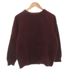 グリーンレーベルリラクシング ユナイテッドアローズ green label relaxing ハミルトン ニット セーター ウール M ボルドー ラムズウール /FF ■FF