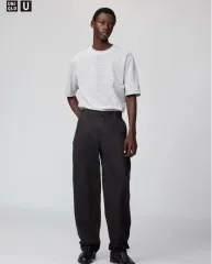 73 UNIQLO U ワイド チノパンツ 丈長
