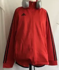 アディダス 赤黒 ジャージ (上下セット)