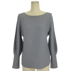 イエナ IENA ボートネック ニット カットソー 長袖 ブルー ■GY43