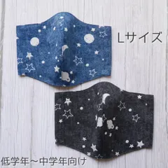 男の子☆ハンドメイドマスク Lサイズ 2枚セット