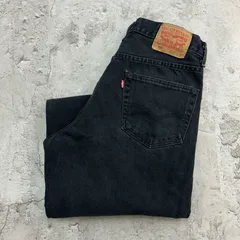 リーバイス　550　デニムパンツ　ジーンズ　W34　ブラック　スミクロ　古着
