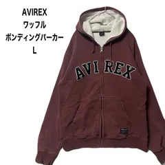 AVIREX アヴィレックス ジップパーカー  ワッフルボンディングパーカー L