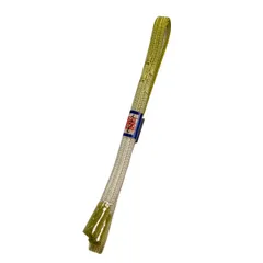 【美品】 帯締め 優品 カジュアル 黄緑色 正絹 和装小物  【中古】